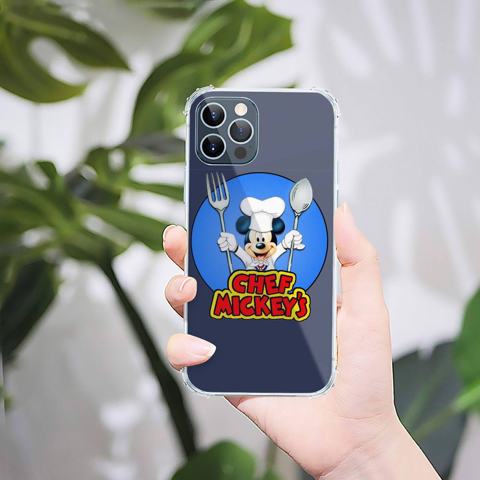 （画像用） ミッキーマウス Mickey Mouse 【iPhone 12シリーズ対応】透明スマホケース（クリアソフトケース）